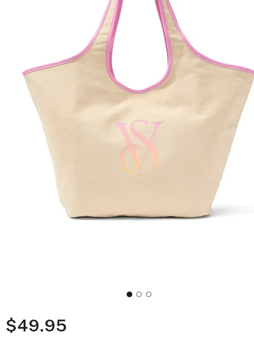 Victoria's Secret Ombre Monogram Logo Tote Bag NEW MSRP $49.95 Mothers Day